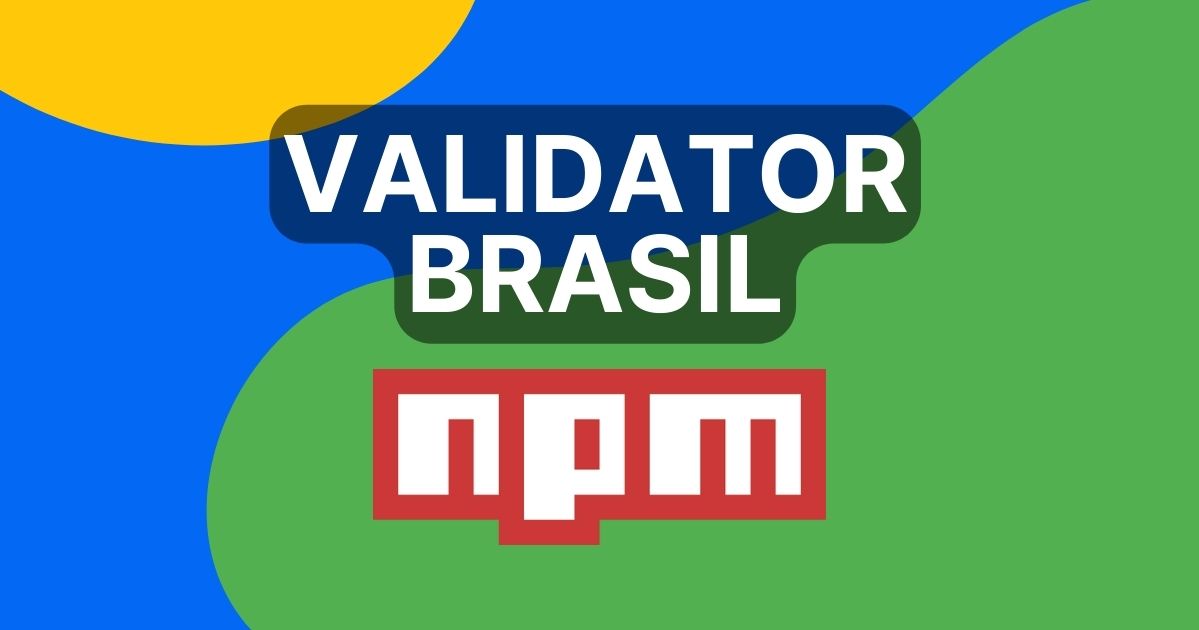 validator-brasil disponível na npm